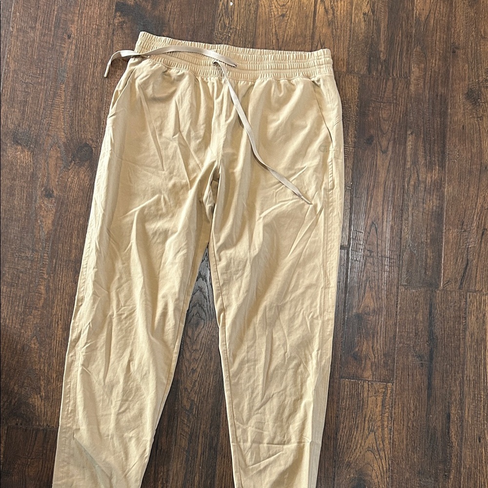 GAP Women's Beige Joggers with Elastic Waist